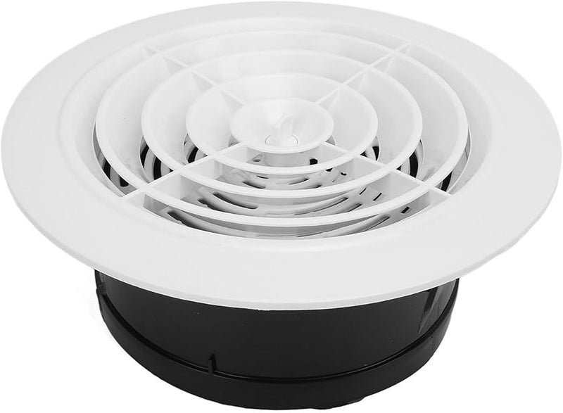 غطامة تهوية بلاستيكية ABS مستديرة قطر 150 مم للجدران والأسقف في الحمام والمطبخ والمنزل - Image 3