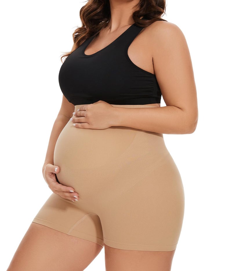 KUNINDOME Maternity Shapewear for Dresses, Nude, Small - Image 1