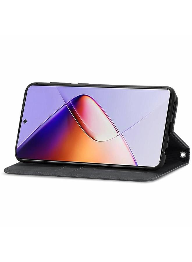 S-TOP Case For Infinix Note 40 Retro Skin Feel Magnetic Flip Leather Phone Case - Image 4
