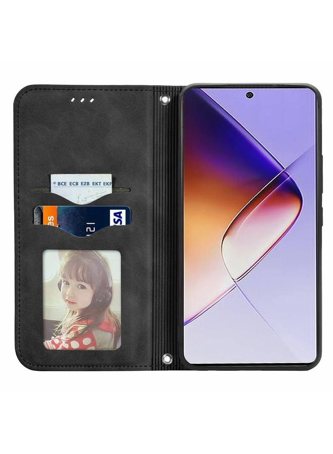 S-TOP Case For Infinix Note 40 Retro Skin Feel Magnetic Flip Leather Phone Case - Image 3