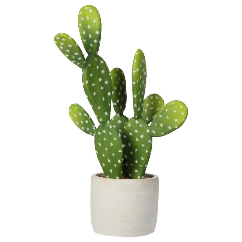 DILATATA 13” Small Fake Cactus Plant Potted Cactus 'Prickly Pear Cactus ' Faux Cacti Plants Artificial Cactus for Home Garden Office Decor Housewarming Gifts Fake Cacti - Image 1