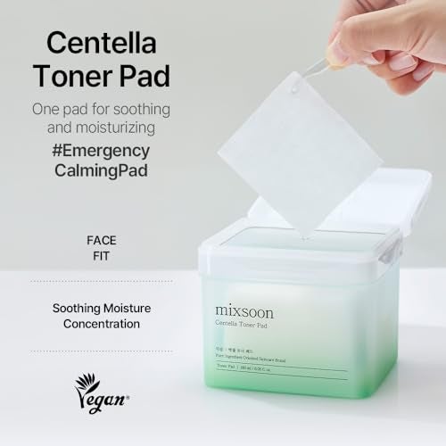 mixsoon Centella Asiatica Toner PadSoothing Hydrating and Balancing Facial CICA Pads Gentle Daily Care for Sensitive Calm Skin 180ml 608 floz 120 Sheets Korean Glass Skin Care - Image 3