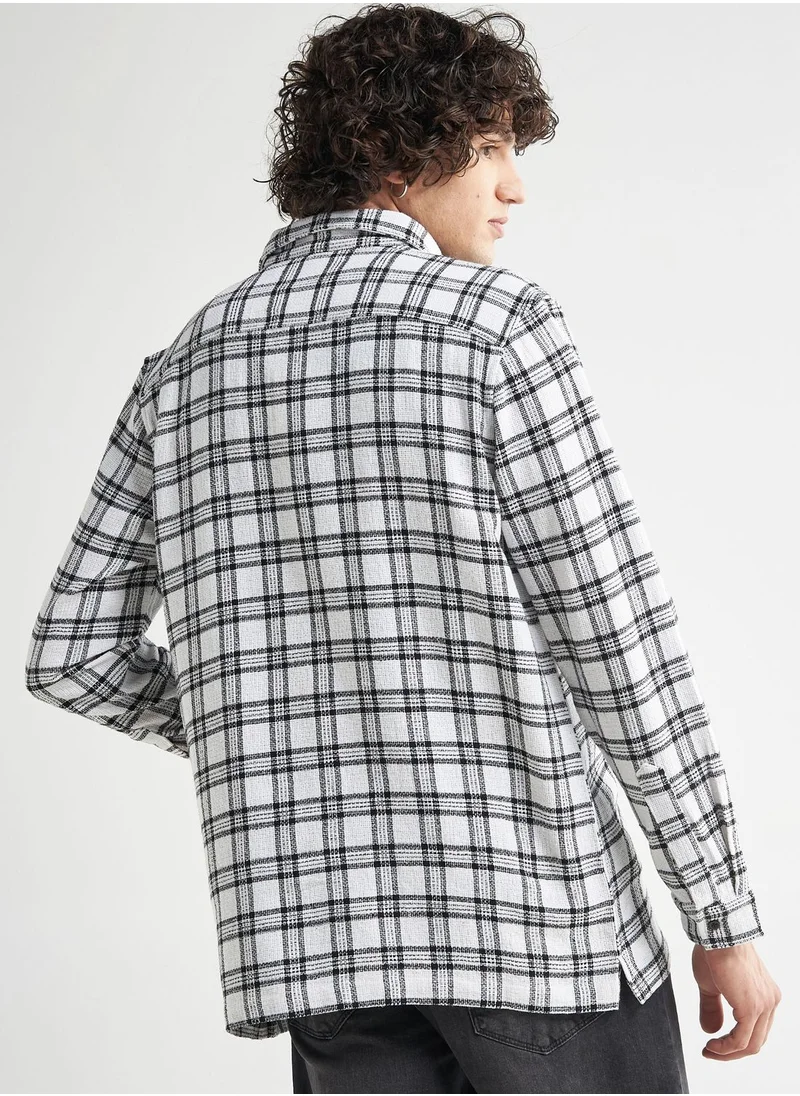 فاف Checked Regular Fit Shirt