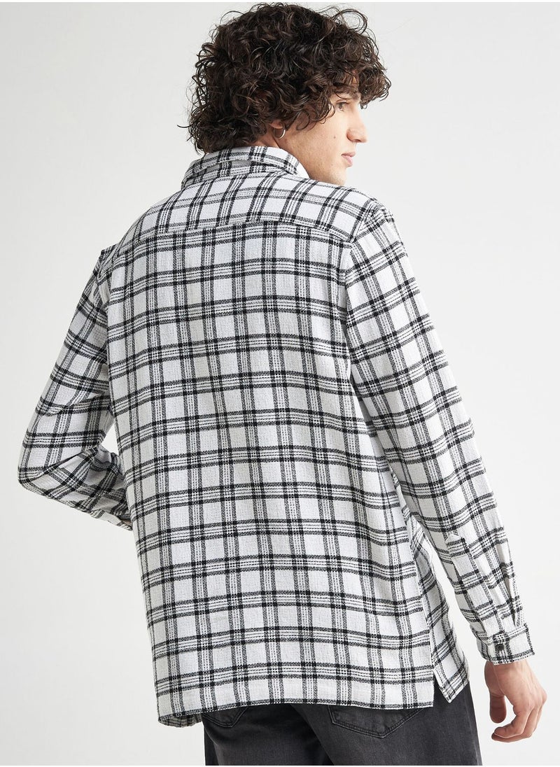 FAV Checked Regular Fit Shirt  - Image 2