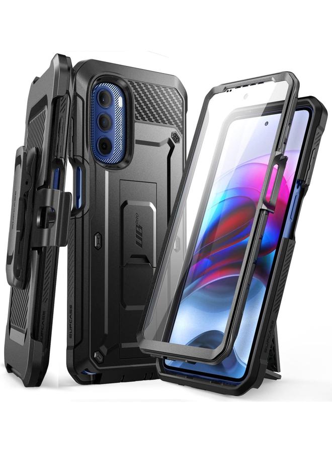 SupCase Unicorn Beetle Pro Series Case For Moto G Stylus 5G 2022 Not Fit 4G Version With Built In Screen Protector Full Body Rugged Belt Clip And Kickstand Case Black - Image 1
