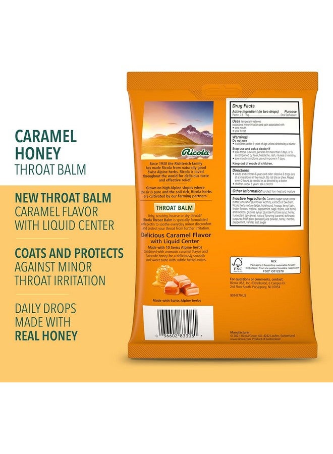 Ricola Throat Balm Caramel Throat Drops With Liquid Center, 34 Count (Pack Of 4) Coat & Protect Your Throat, Daily Throat Relief & Protection, Oral Demulcent - Image 3