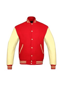 Generic Unisex Varsity Jacket - Premium Quality, Multiple Color Combinations - Retro Style College Jacket for Men & Women  - Image 1