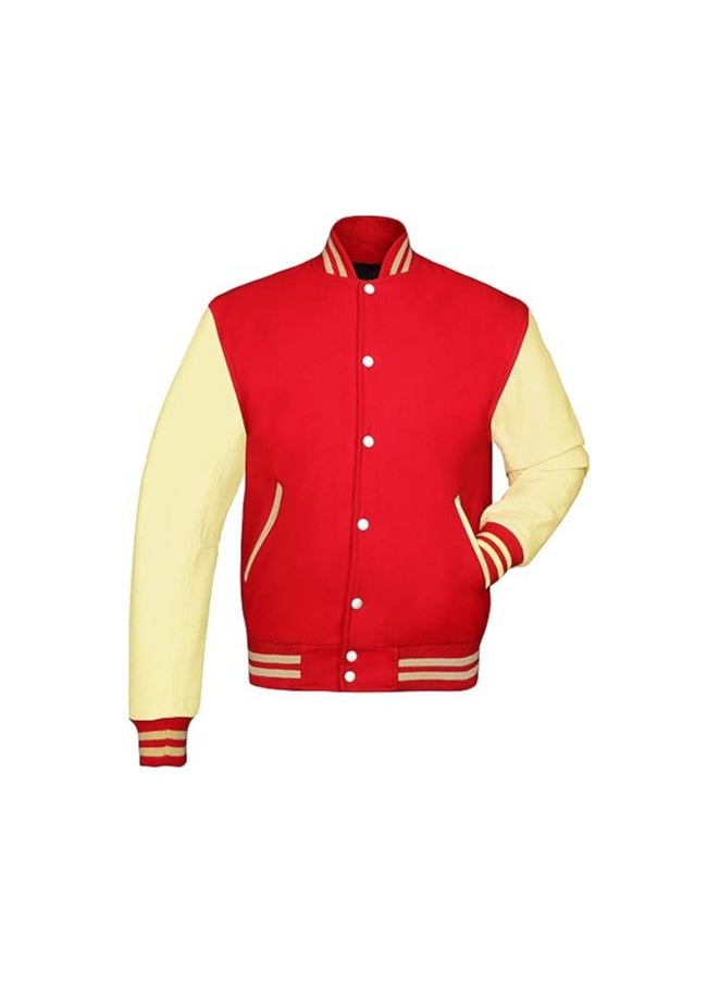 Generic - Unisex Varsity Jacket - Premium Quality, Multiple Color Combinations - Retro Style College Jacket for Men & Women - Image 1