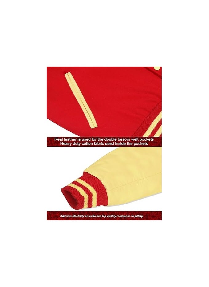Generic - Unisex Varsity Jacket - Premium Quality, Multiple Color Combinations - Retro Style College Jacket for Men & Women - Image 1