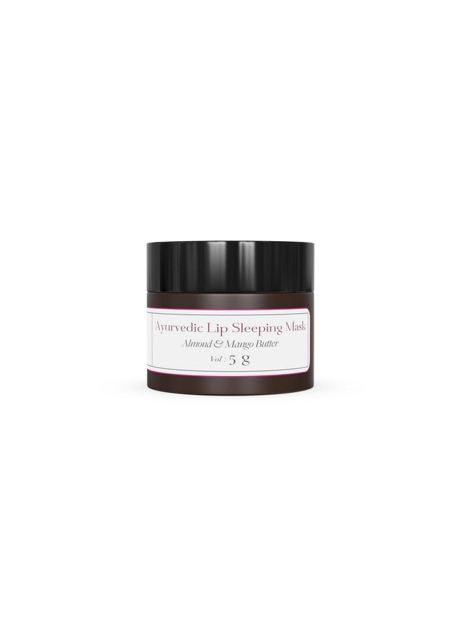 SADHEV Ayurvedic Lip Sleeping Mask With Almond And Mango Butter For Nourish, Hydrate, Reduce Lip Lines, And Restores Moisture Effectively To The Lip Skin, 5 Grams - Image 1
