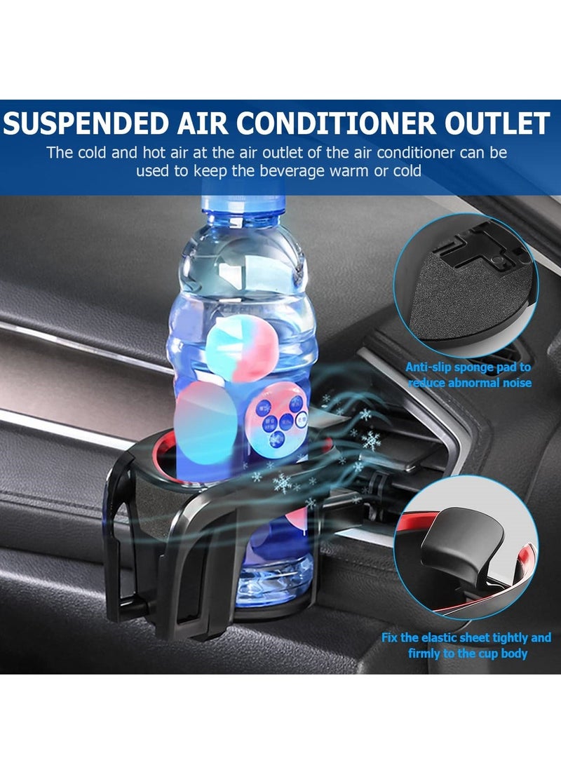 XiuWoo 2 in 1 Car Cup Holder and Phone Mount for Air Vent, Multifunctional Drink Stand, Adjustable Auto Conditioner Vent Bracket, Universal SUV Truck Van - Image 5