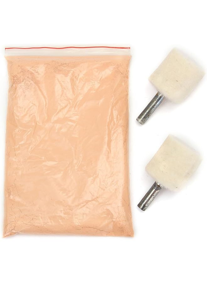 Generic Car Glass Polishing Kit, 9 Pcs Scratch Remover Set, Deep Scratch Remover Cerium Oxide Powder Polish Pad Felt Tool, For Windscreen And Glass  - Image 4