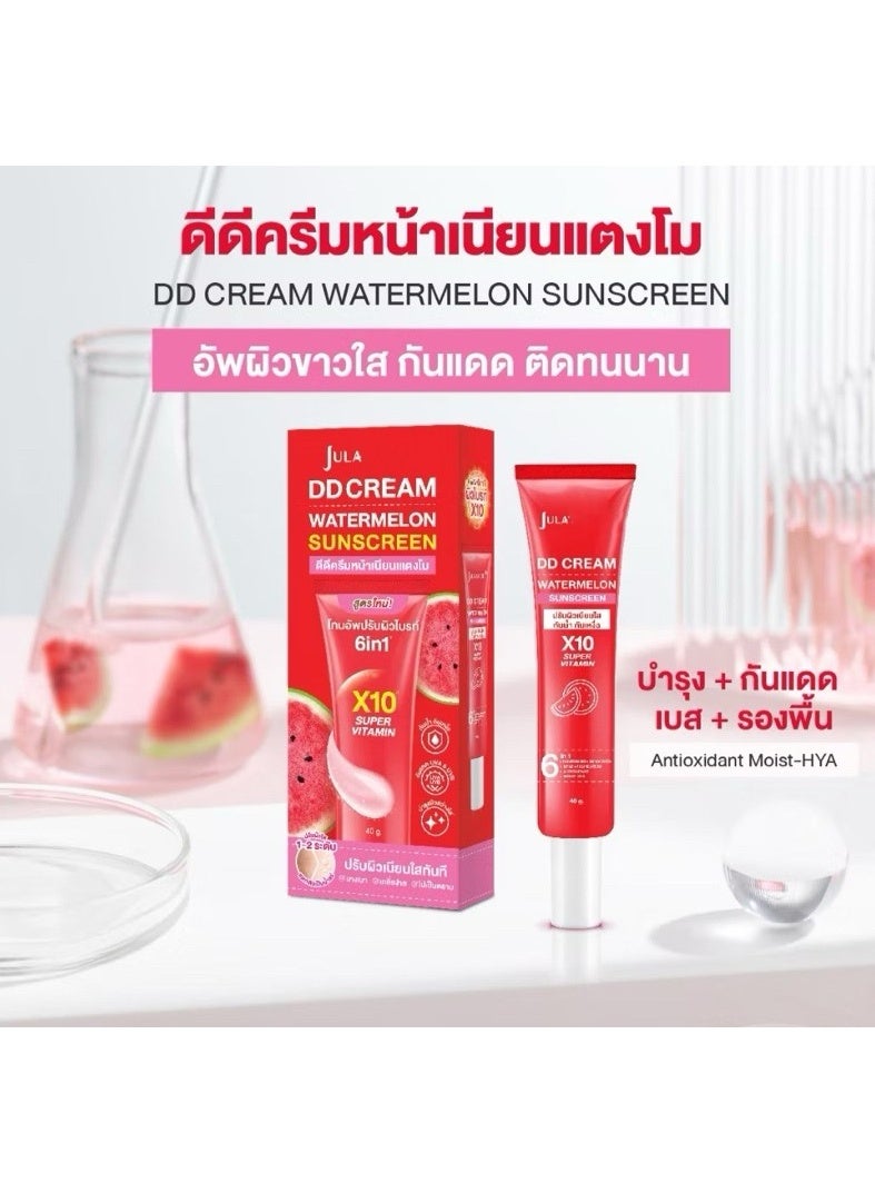 JULA DD Cream Watermelon Sunscreen 40g | Refreshing Sun Care with Hydration & Glow Boost - Image 5