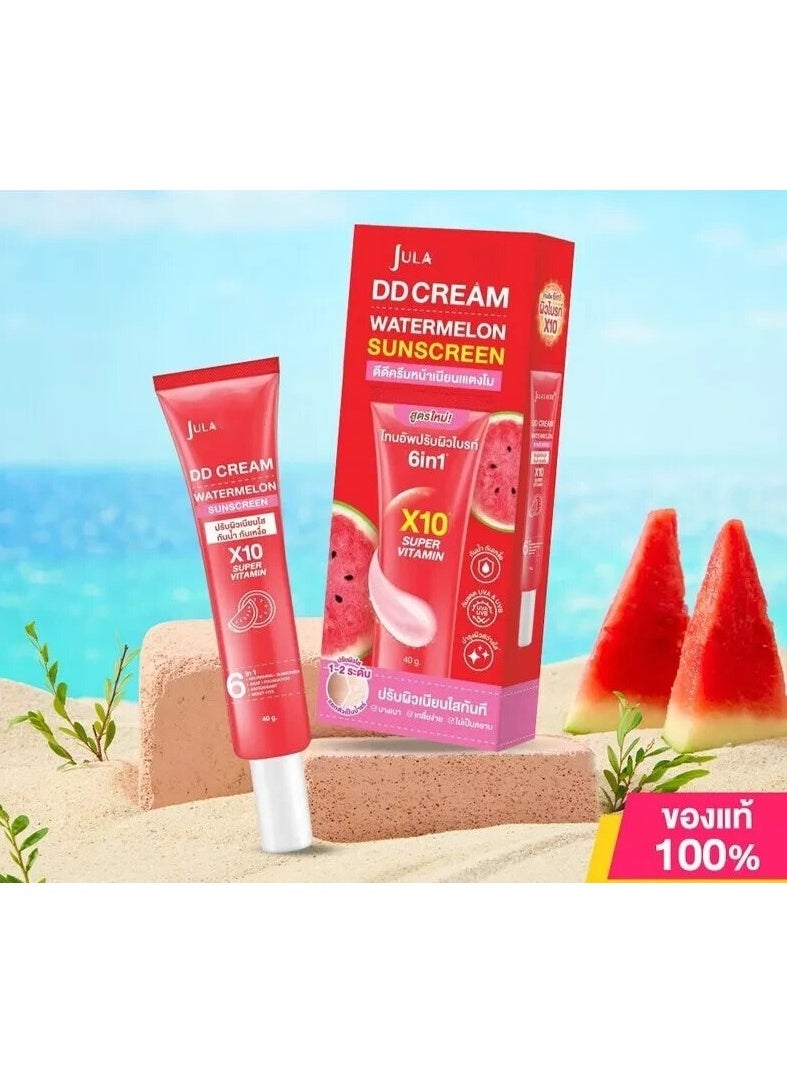 JULA DD Cream Watermelon Sunscreen 40g | Refreshing Sun Care with Hydration & Glow Boost - Image 4