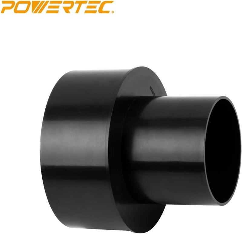 POWERTEC 70277 مخفض جمع الغبار، 6 بوصة OD إلى 4 بوصة OD، أسود - Image 3