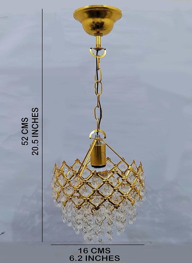 MFN Jhumar | for Home| Chandelier for Restaurant | Jhoomar for Hotel | Light Fixture (Gold Indian, 160MM) - Image 5