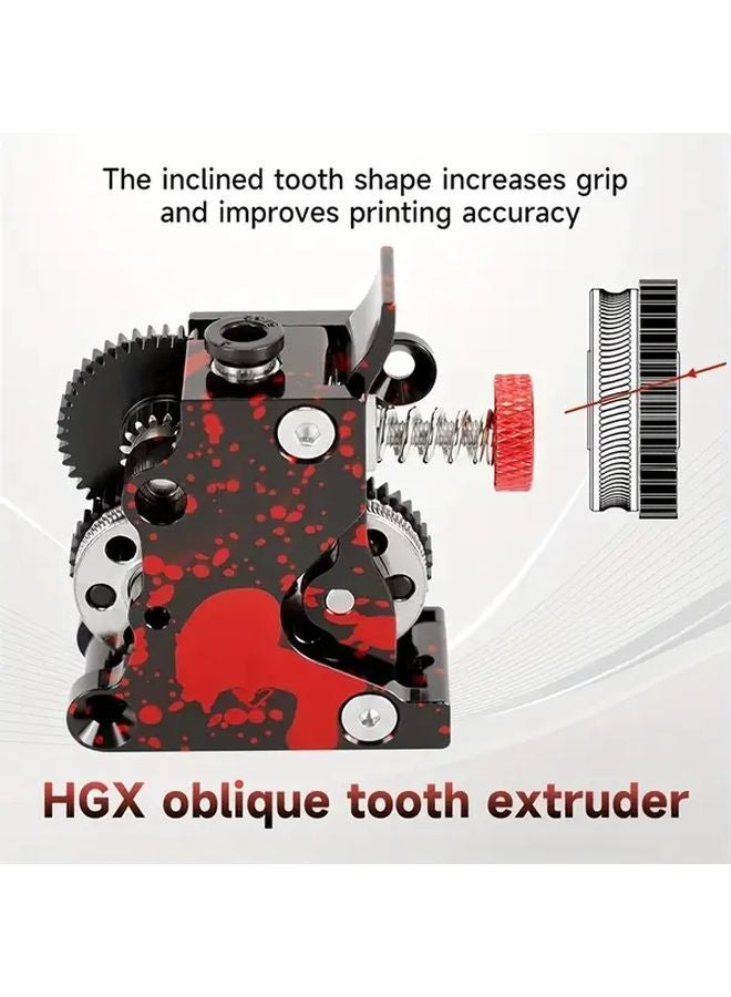 Upgraded HGX LITE 2 0 Full Metal Dual Gear Extruder Large Pump Drive Double Gear Kit - Image 5