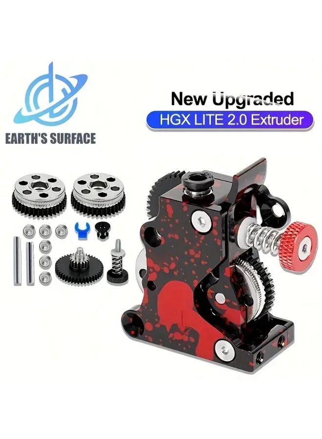 Upgraded HGX LITE 2 0 Full Metal Dual Gear Extruder Large Pump Drive Double Gear Kit - Image 2