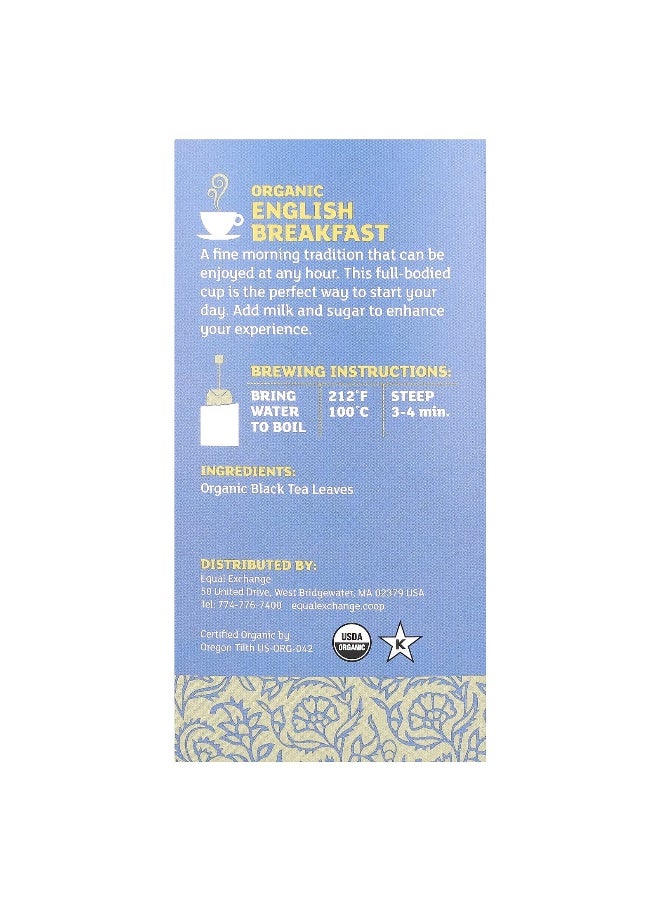 Equal Exchange, Organic English Breakfast, Black Tea, 20 Tea Bags, 1.41 oz (40 g) (Packaging may vary) - Image 2
