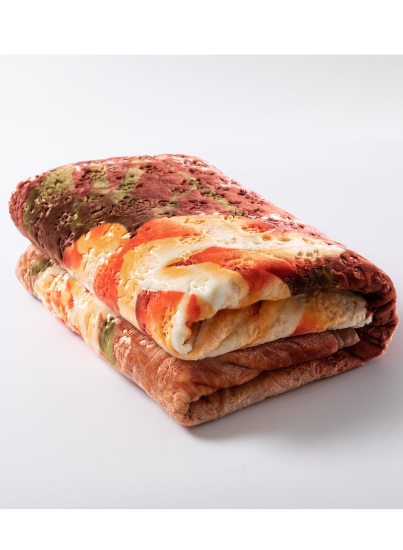 Stargold Single Ply Premium Cloudy Blanket Made by 100% Polyester SPUN YARN Obtained from Virgin Polyester Which is Suitable for winter and Rainy Season 155X210CM 5.5LB  - Image 2