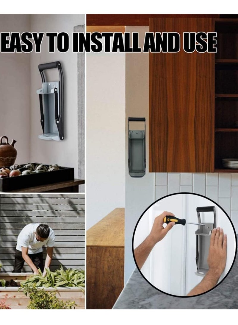 16oz Aluminum Can Crusher  Bottle Opener, Heavy Duty Wall Mounted Metal Beverage Smasher, Eco-friendly Recycling Tool - Image 3