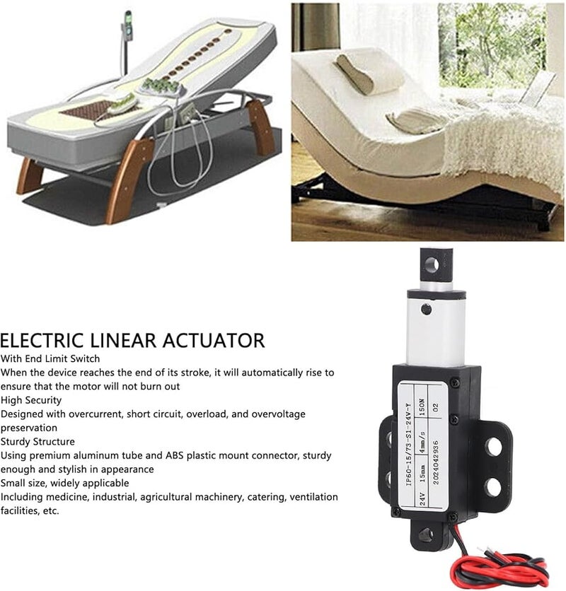 DC24V Mini Linear Actuator 15mm Stroke Telescopic Motor For Window Opener - Image 4