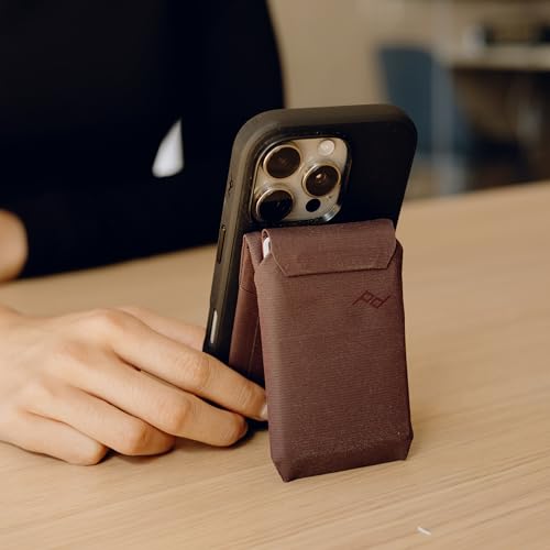 Peak Design Mobile Stand Wallet, Sage, Slim Profile, On-Demand Stand, Weatherproof Nylon Fabric, Connects to Mobile Cases, MagSafe Compatible, for iPhone, Samsung and Google Phones - Image 4