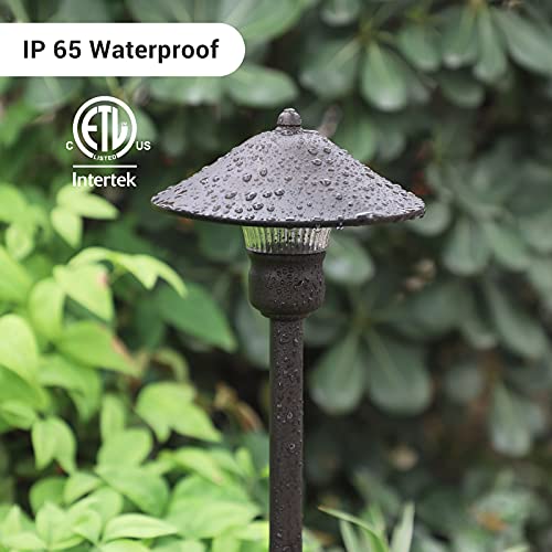 EDISHINE Low Voltage Pathway Lights, 3W 150 LM 3000K 16.5“ Tall LED Landscape Lights, 12V AC/DC 50,000Hrs Waterproof Aluminum Housing Outdoor Landscape Lighting for Path, Yard, Garden - Image 3