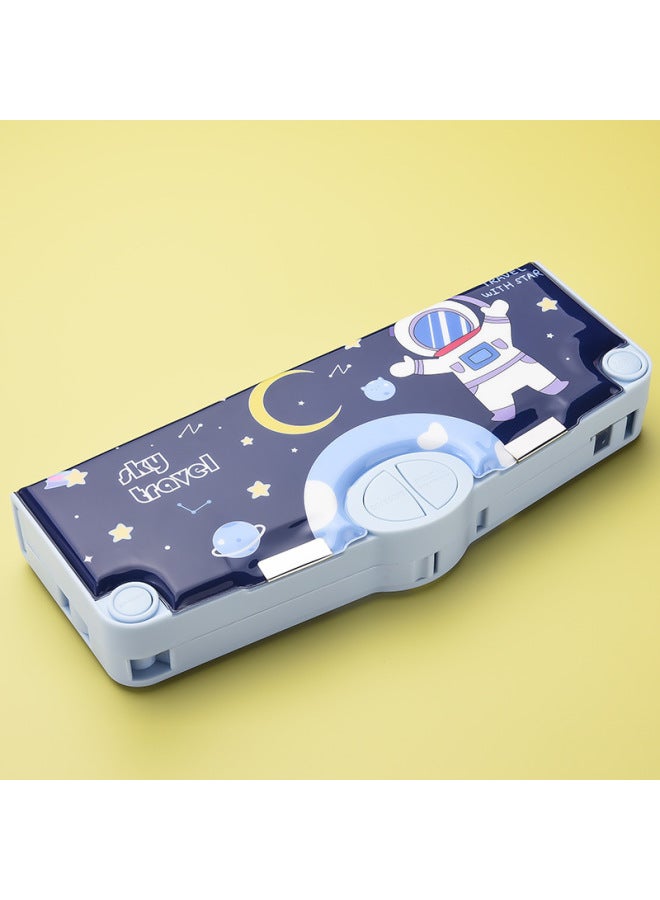 Multi-functional Stationery Box Large Capacity Double Layer Children's Pencil Case Kindergarten Boys And Girls Cute Pencil Box New Plastic Box - Image 1
