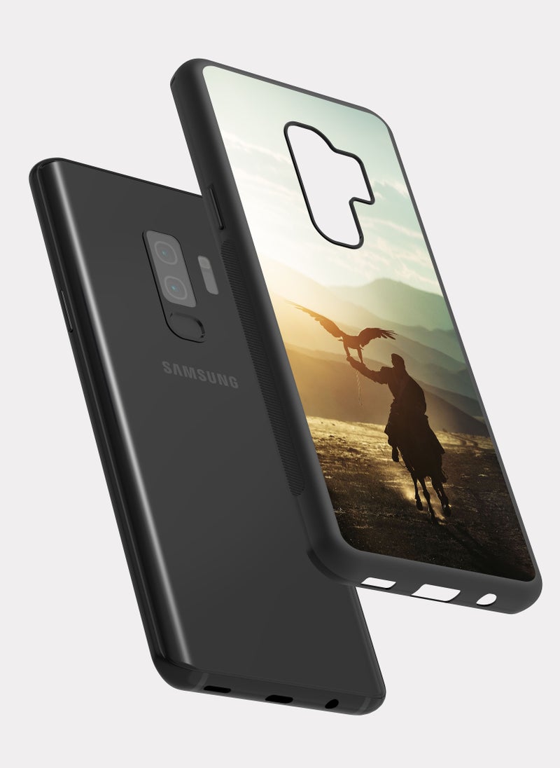 PXLAAT Samsung Galaxy S9 Plus case cover Horse And Horseman And Hawk - Image 2