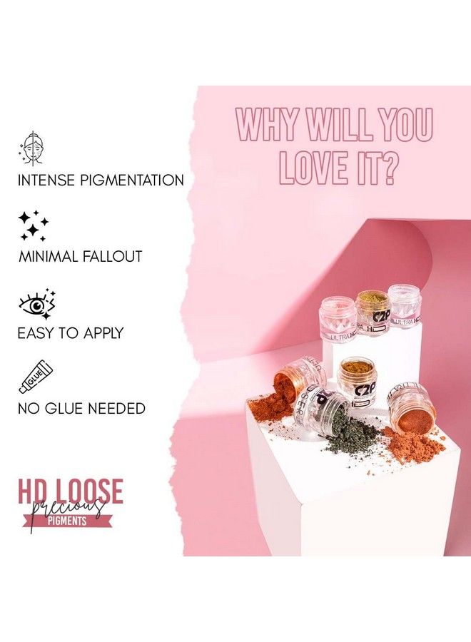 C2P PROFESSIONAL MAKEUP C2P Professional Make Up Hd Loose Pigments Shimmer Eyeshadow Powder For Eye Makeup (Black Diamond 241 02 Gram) - Image 4