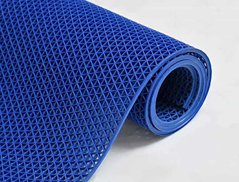 Purav Light Anti Skid Anti Slip Rubber Mat Waterproof Jali Floor Mat for Bathroom Kitchen Balcony Footmats for Home Entrance Door, 2 X 3 feet, Blue - Image 4