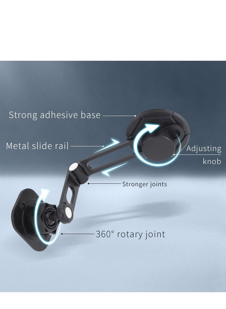 Hover Screen Car Magnetic Suction Bracket, Invisible Folding Center Console Navigation Phone Bracket Screen 360 Degrees Rotatable Strong Fixed Bracket