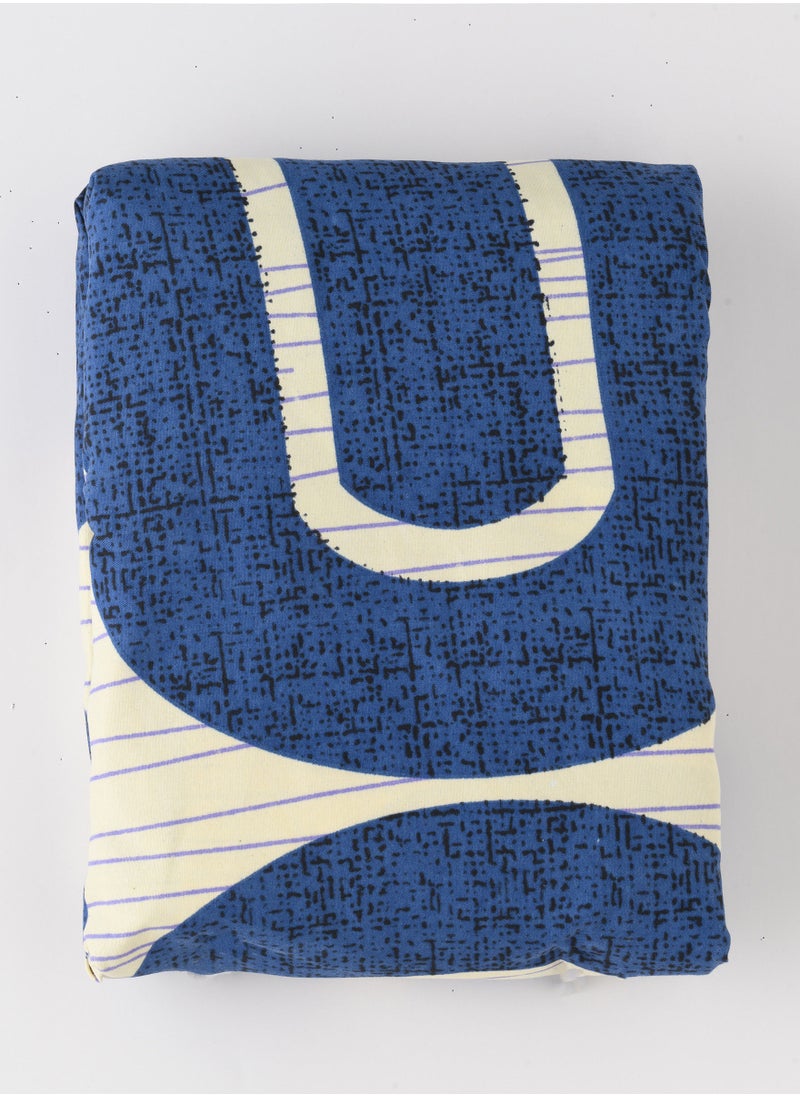 Soft and Durable Fitted Bed Sheet Set - 100% Polyester with 2 Pillow Case King Size 180x200x25 cm