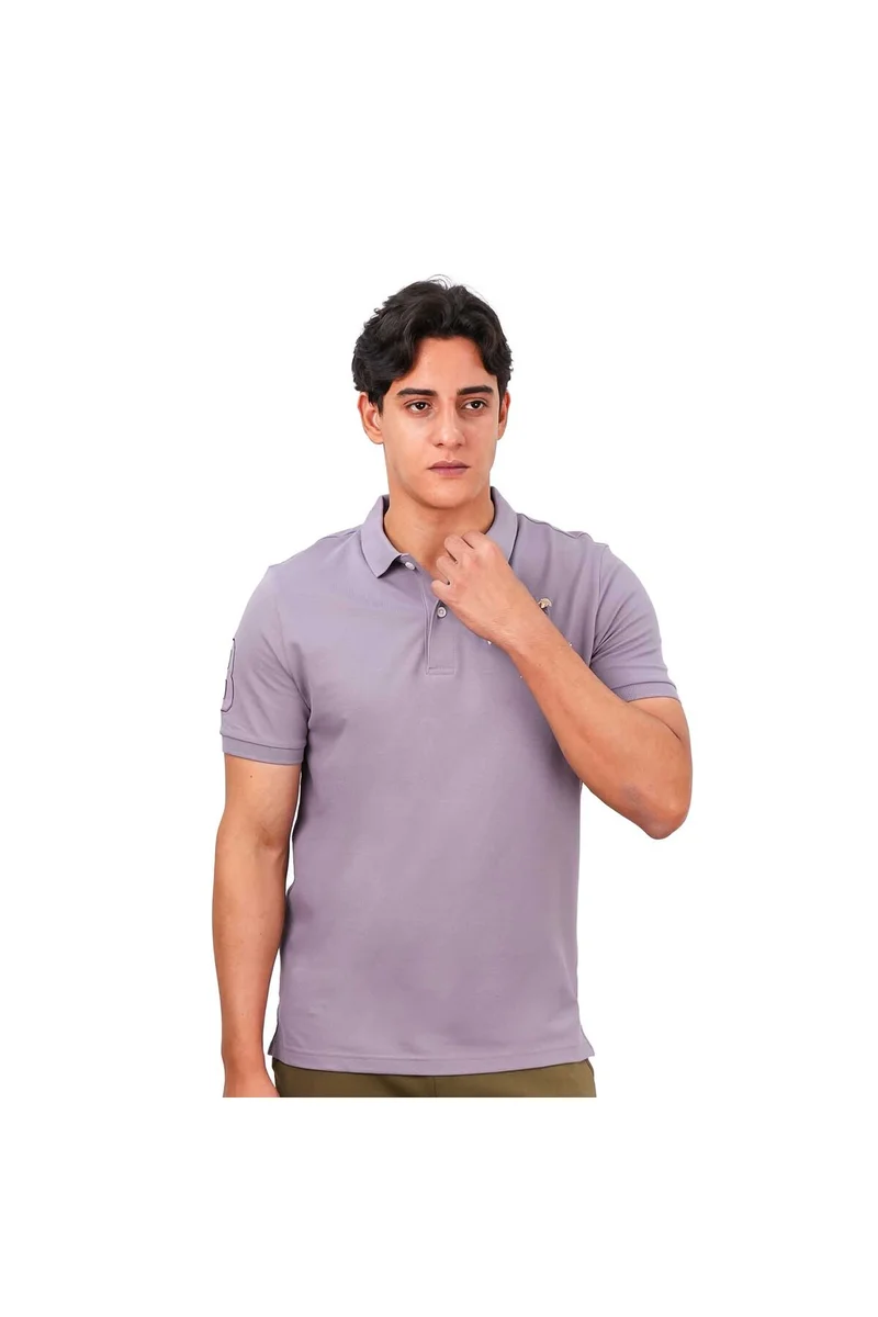 GIORDANO Men's Purple Polo Shirt - Size S