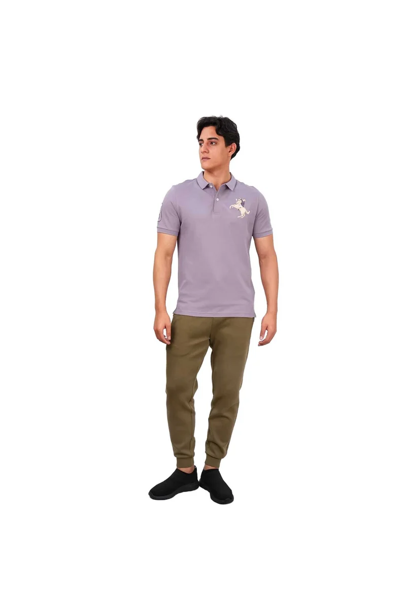 GIORDANO Men's Purple Polo Shirt - Size S