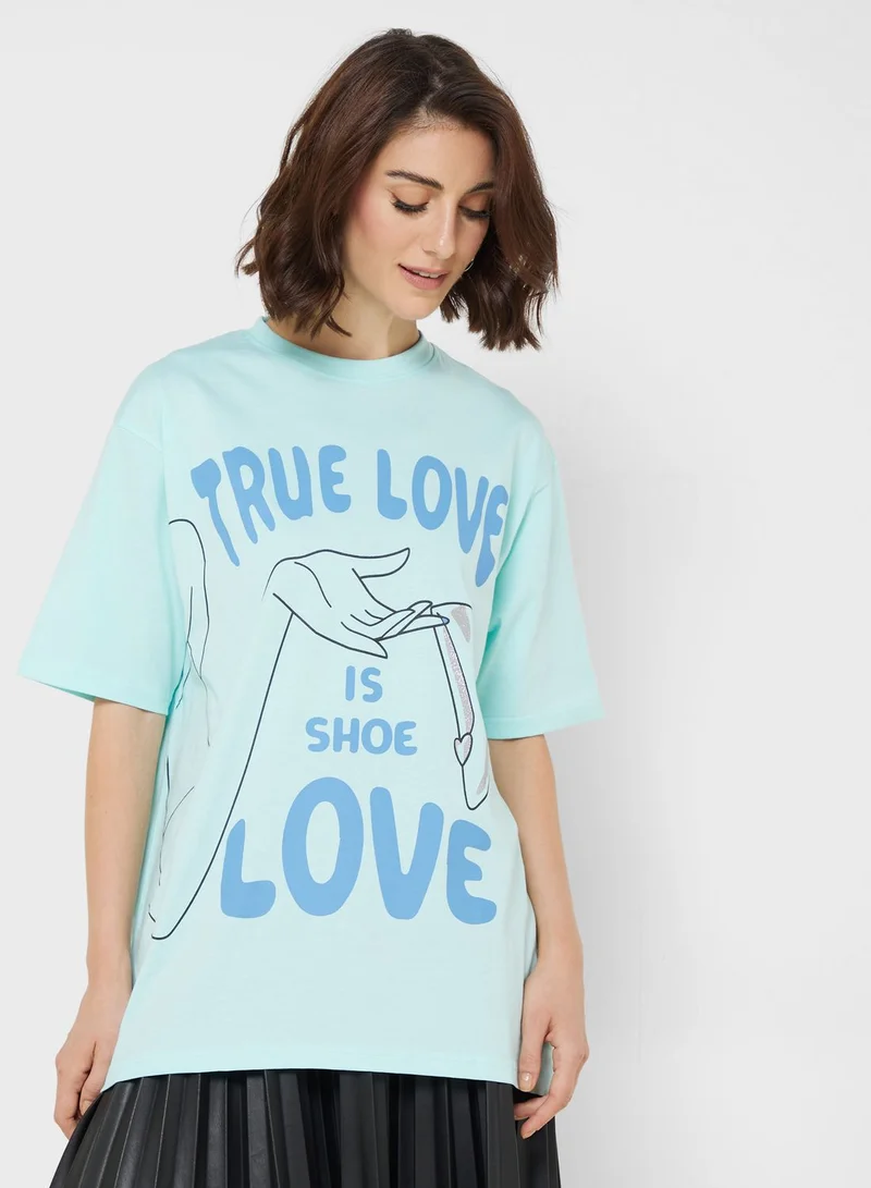 ديزني Princess Oversize Graphic T-Shirt
