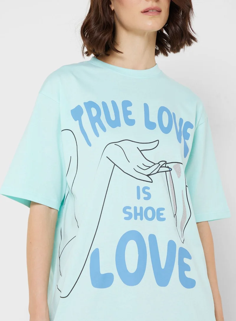 Disney Princess Oversize Graphic T-Shirt