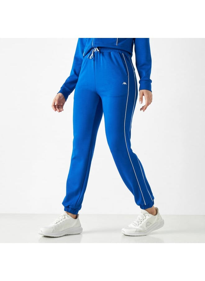 Kappa Kappa Logo Detail Joggers with Drawstring Closure and Pockets  - Image 1