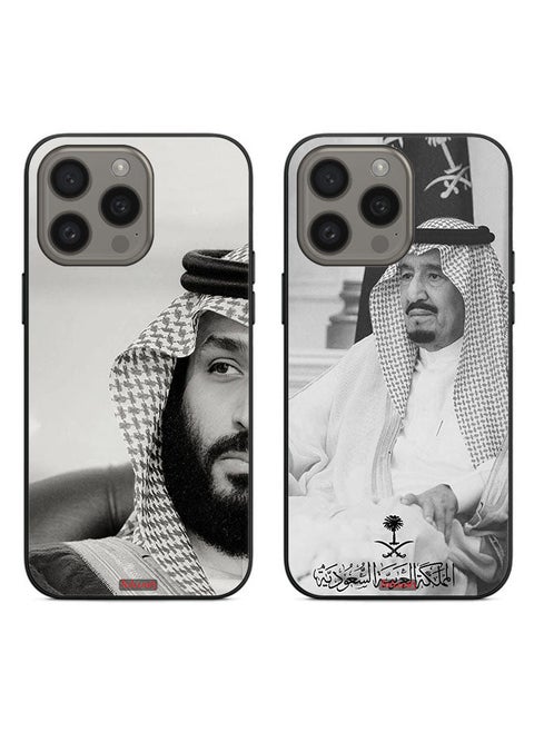 Two Cases For Apple iPhone 15 Pro Protective Covers King Salman and Prince Mohammed