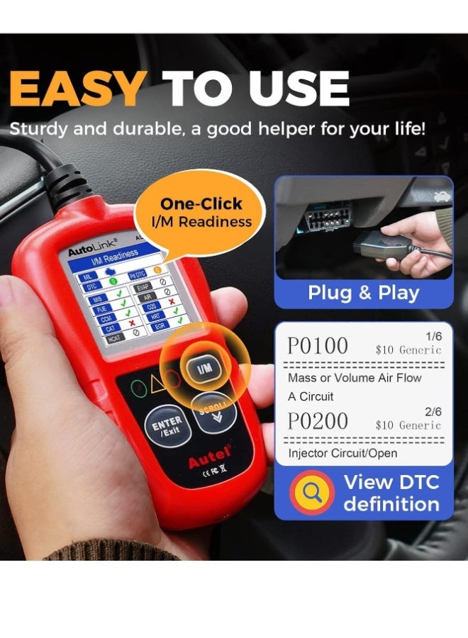 أوتل جهاز مسح AL319 OBD2 لأخطاء محرك السيارة أداة مسح CAN - Image 3