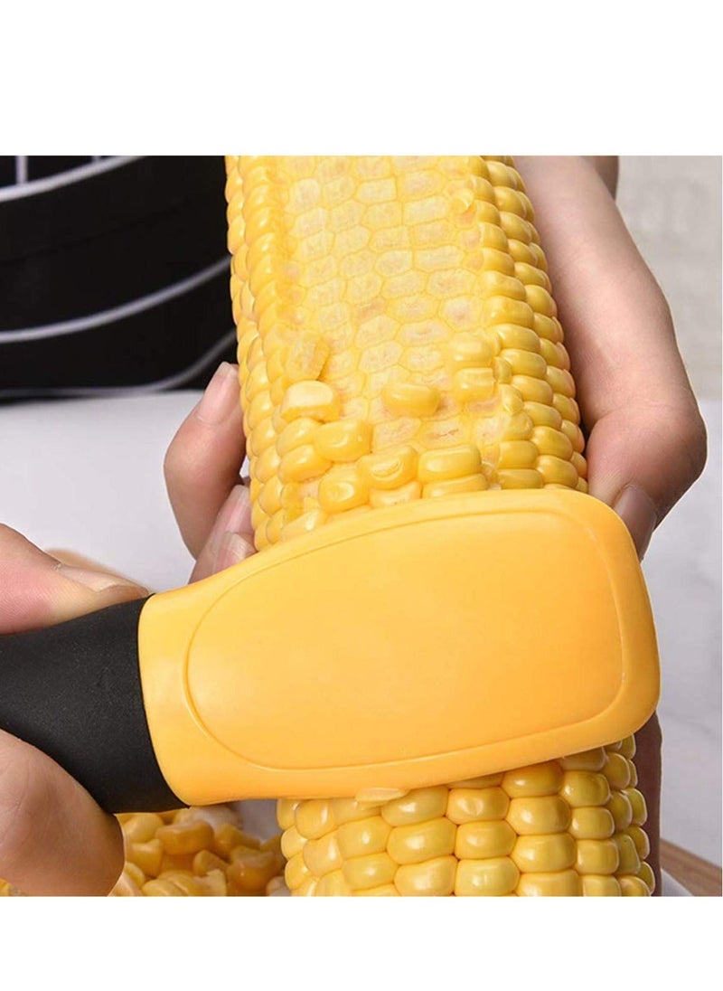 Generic - Corn Peeler Tool Cob Cutter Thresher Magic Scraper Stripper Slicer Ergonomic Handle Vegetable Peeler for Kitchen Salad Making - Image 1