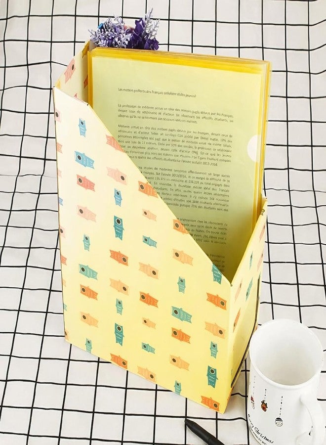 Shining Zon L Folder File A4 Size Clear Transparent Plastic File Folders Paper Document Sleeves for Protection Suitable for School, Offices & Projects (Pack of 30 Yellow Colour) - Image 5