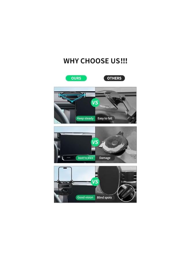 S-TOP Car Phone Holder Bracket Fit for Jetour T2 2022 2023 2024 2025 Accessories (15.6 inches) - Image 3