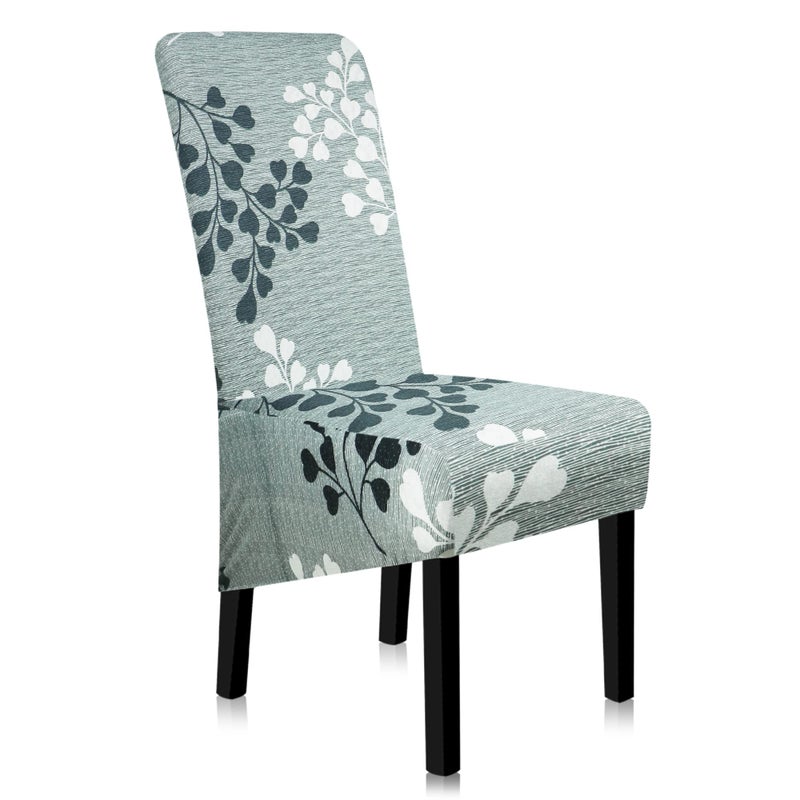 Stretch Dining Chair Covers XLOversized Removable Washable Soft Spandex High Back Large Chair Cover Slipcover for Dining Room Kitchen Hotel Table Banquet 4 Per Set YZQ