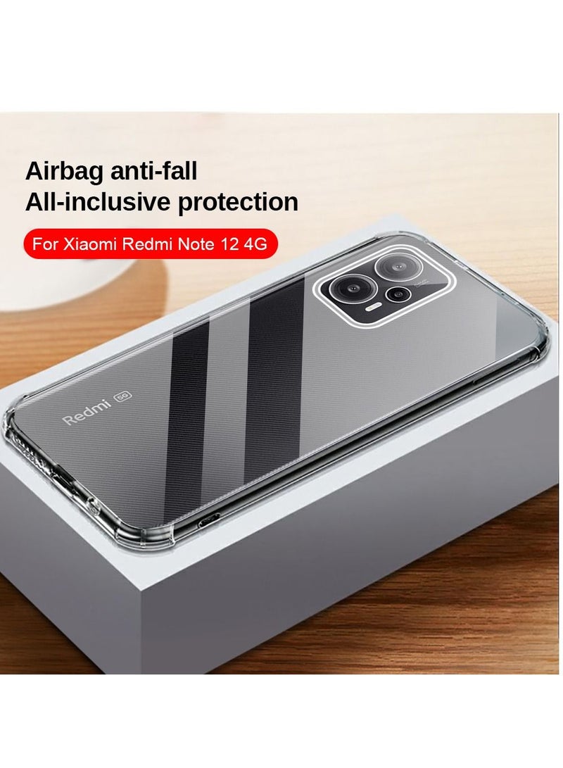 BORTONY Redmi Note 12 Pro+ Clear Case Cover Shockproof flexible Silicone Bumper Cover Transparent Anti-scratch TPU Full Camera Protection designed for Xiaomi Redmi Note 12 Pro+ 5G - Image 4