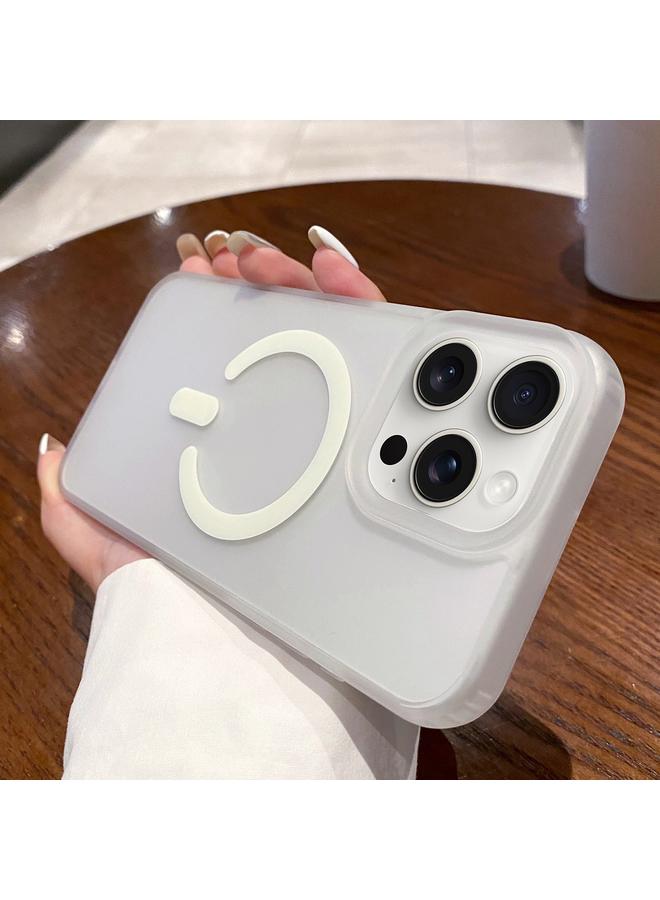 اس-توب جراب لهاتف iPhone 15 Pro، جراب هاتف MagSafe شفاف مزدوج الجوانب - Image 1