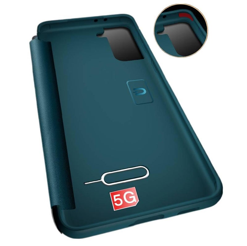 غطاء واقي بملمس باللون أسود للعمل والمكتب جلد لـ Samsung S25 Ultra / Samsung S25 مع الحماية من السقوط وتغطية كاملة مع مقاوم للصدمات مع أسلوب تجاري مع غطاء قابل للطي للتنقل اليومي - Image 4