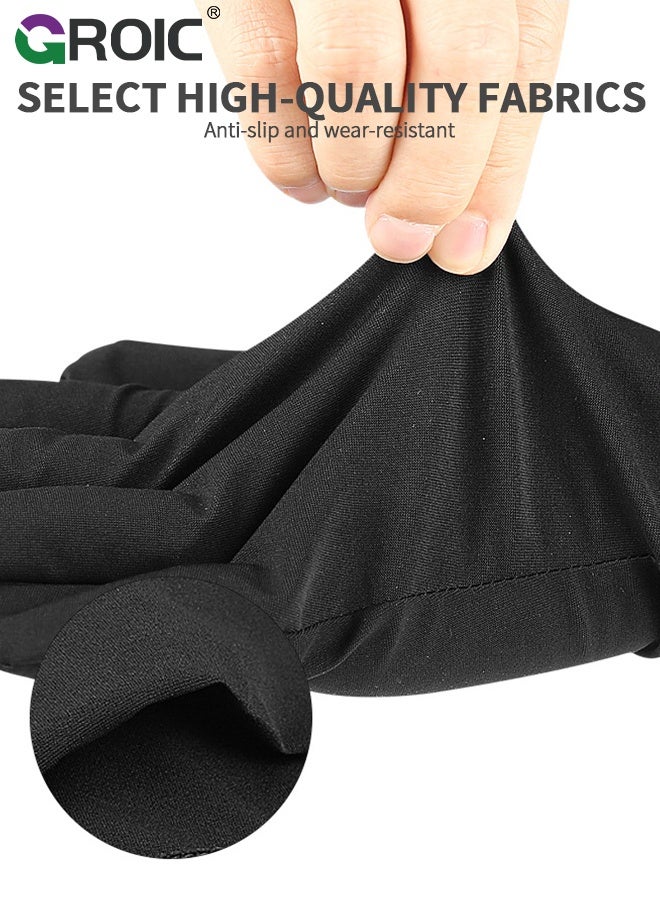 GROIC زوج من قفازات الساونا، تصميم يحتفظ بالحرارة للتدريب واللياقة البدنية، قفازات الساونا لفقدان الوزن وتنظيف اليدين، أغطية يد معززة بالعرق مطلية بالفضة - Image 5