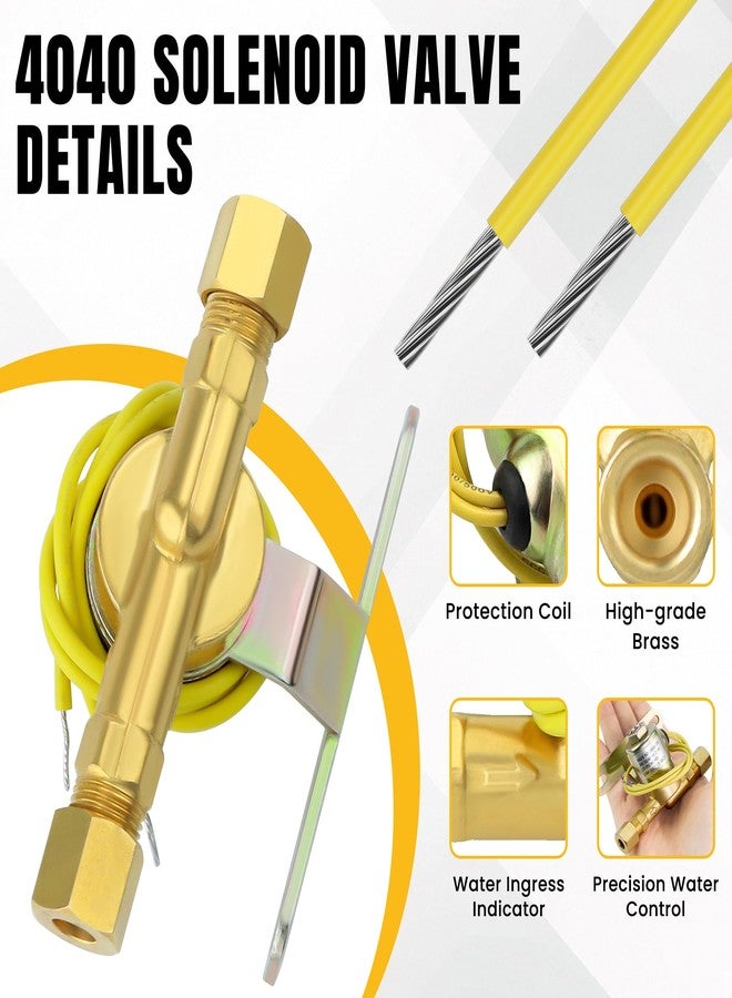 Fetechmate 4040 Humidifier Solenoid Valve Replacement 24V,2.3W,60Hz Brass Humidifier Solenoid Valve Replace A2012-S118,B2035-S2,B2035-S5 Fit for A-prilaire Humidifier 400, 500, 600 and 700 series by Fetechmate - Image 3
